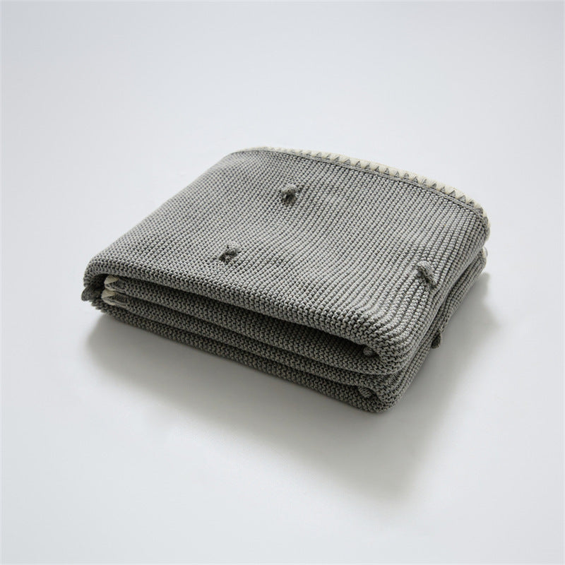 Children's Cotton Knitted Blanket/Throw