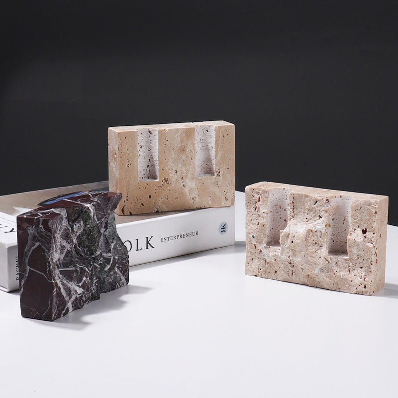 Product information: Material: Marble Size: yellow cave type a ZT0181HD, yellow cave type B ZT0182HD,Rosso Lepanto type a ZT0181ZL,Rosso Lepanto type B ZT0182ZL Process: Polishing Packing list: Candle Holder×1pc Product Image: Stone Candle Holder