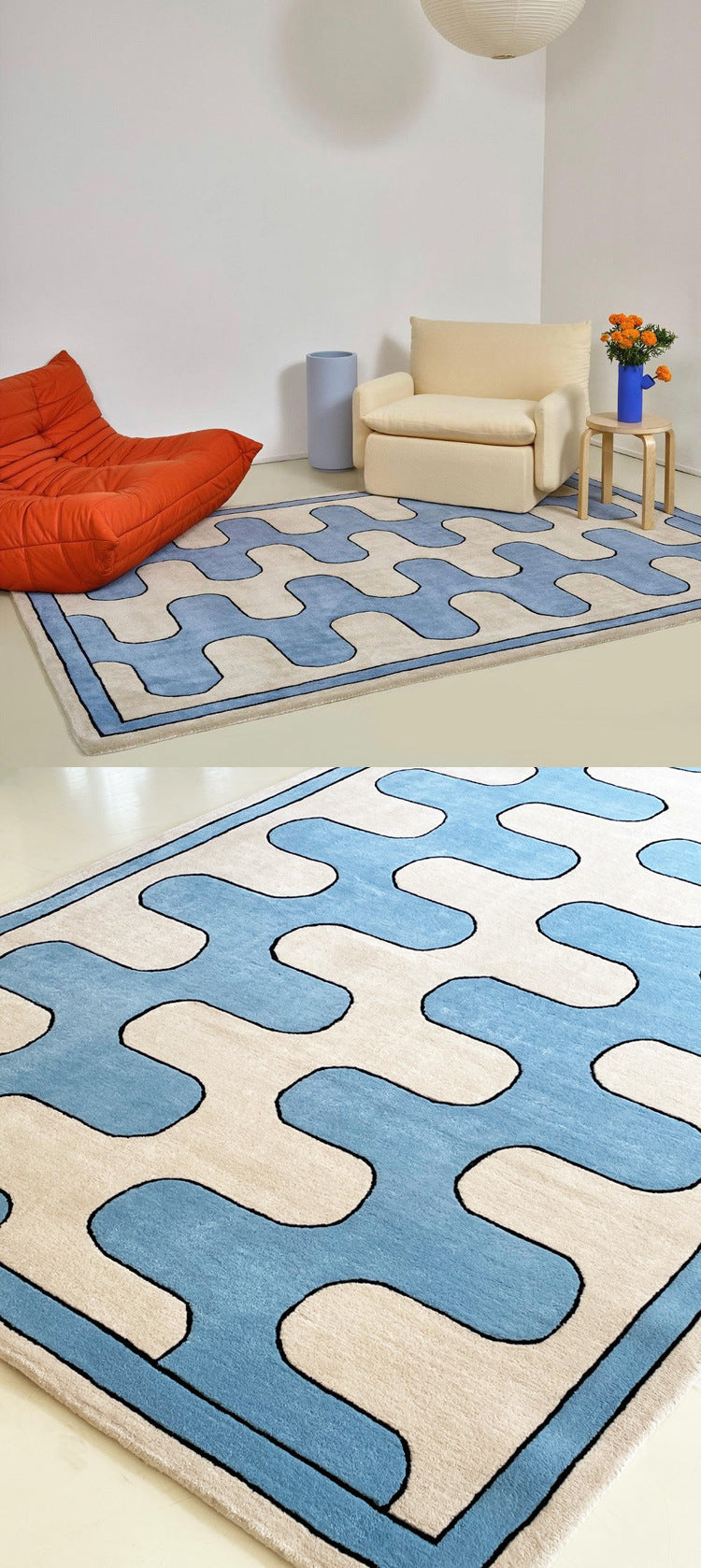 Cashmere Colourful Modern Carpet