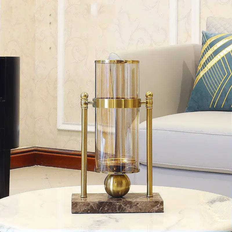 Modern Light Luxury Style Marble Vase Decoration Living Room Flower Arrangement Londecor