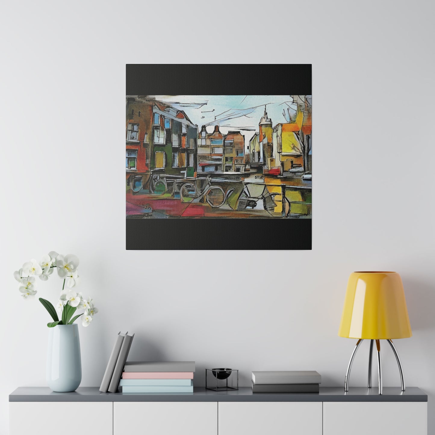 Walks in Amsterdam Canvas  Printify