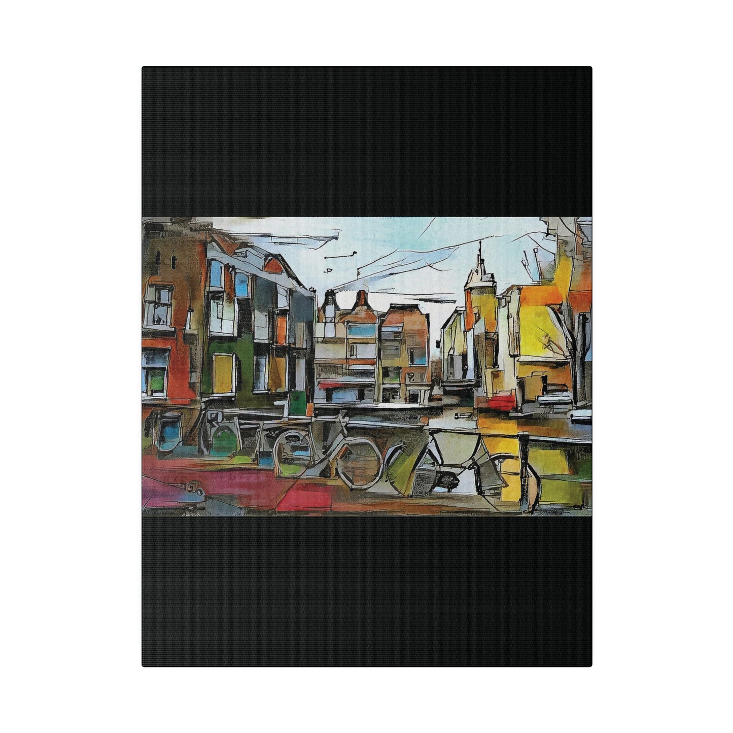 Walks in Amsterdam Canvas  Printify