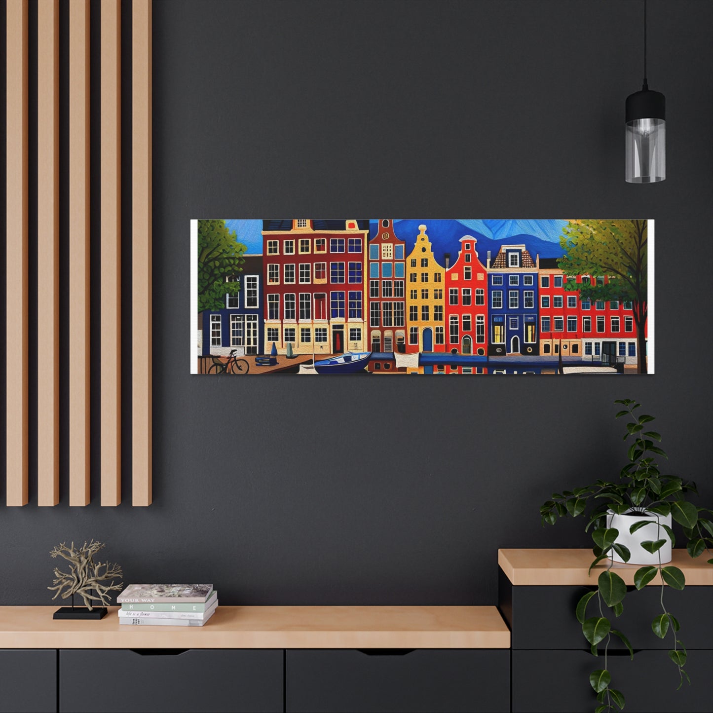 Amsterdam Canal Painting the perfect Gift for Printify