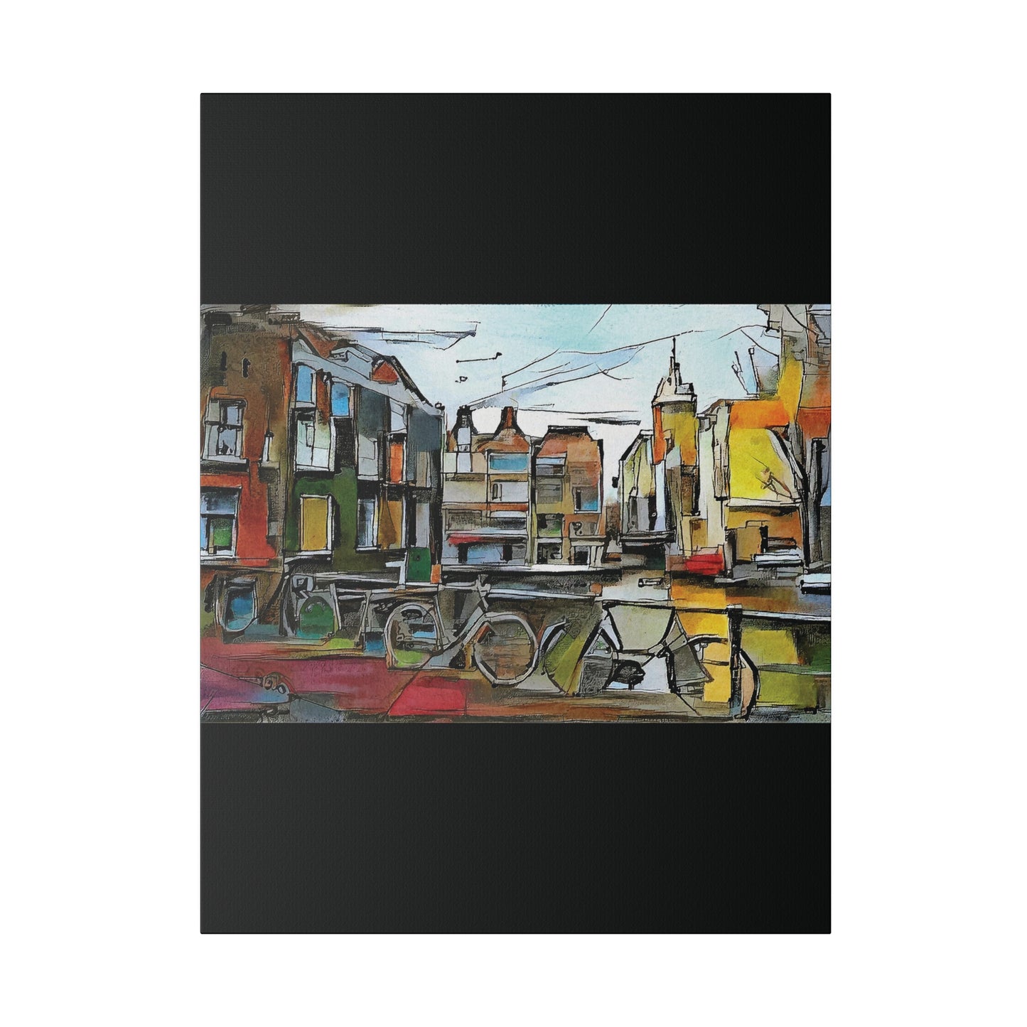 Walks in Amsterdam Canvas  Printify