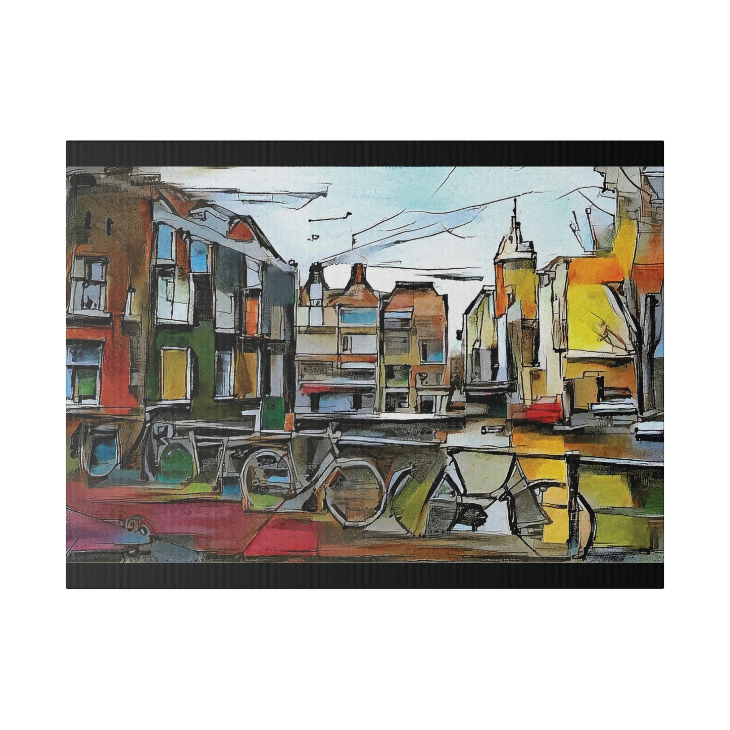 Walks in Amsterdam Canvas  Printify