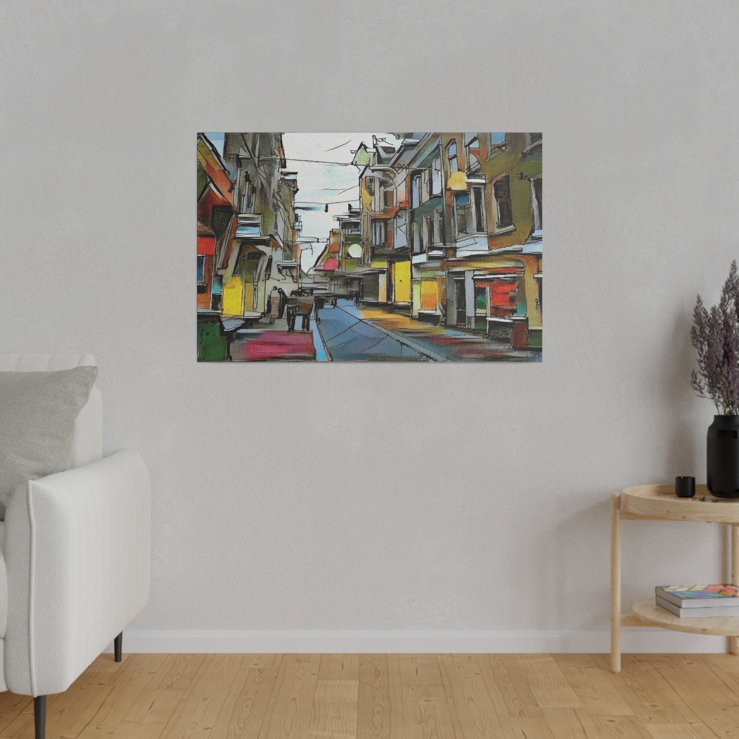 On The High Street Canvas Printify