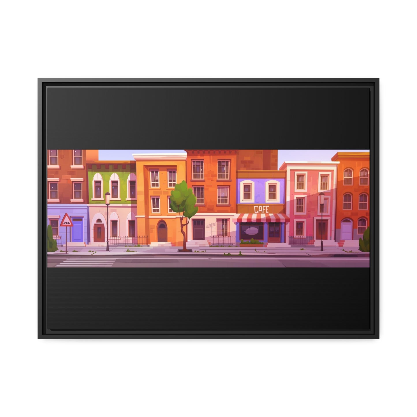 Notting Hill Matte Canvas, Black Frame Printify