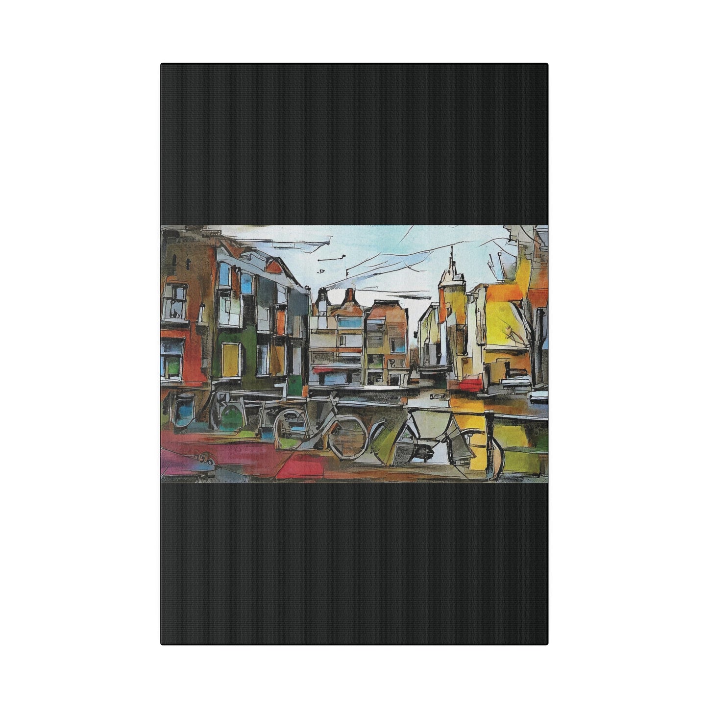 Walks in Amsterdam Canvas  Printify