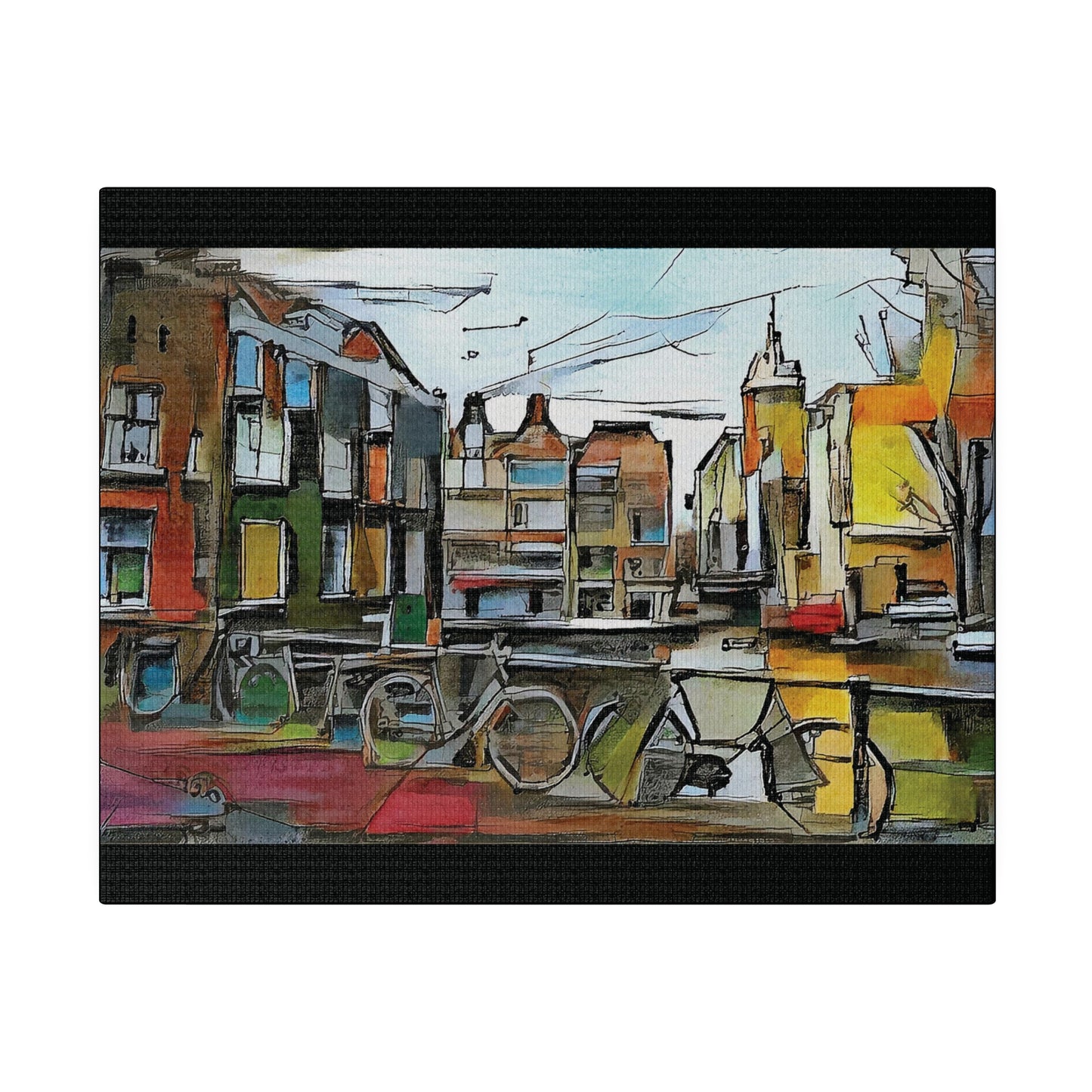 Walks in Amsterdam Canvas  Printify
