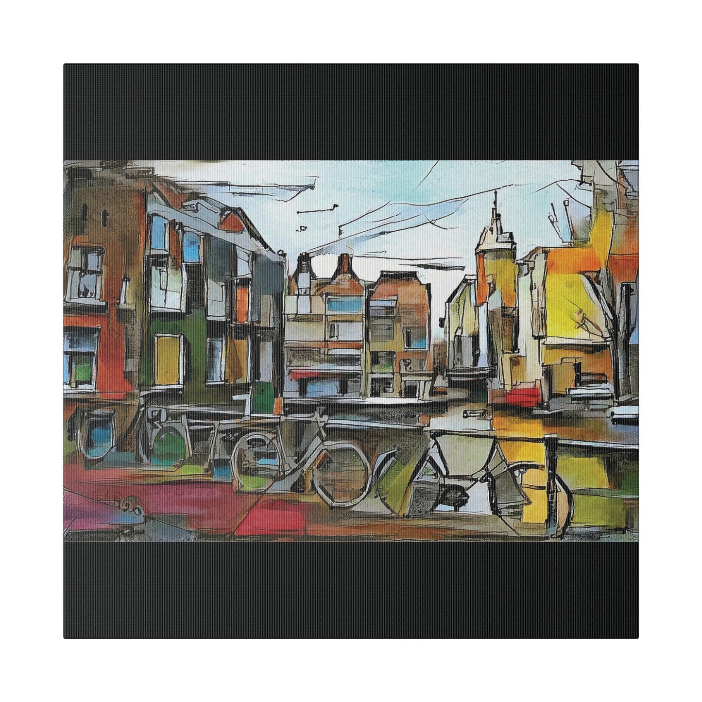 Walks in Amsterdam Canvas  Printify