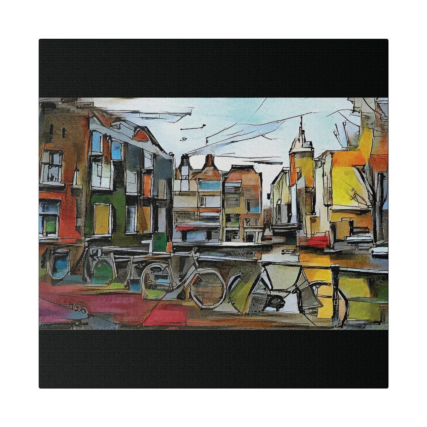 Walks in Amsterdam Canvas  Printify