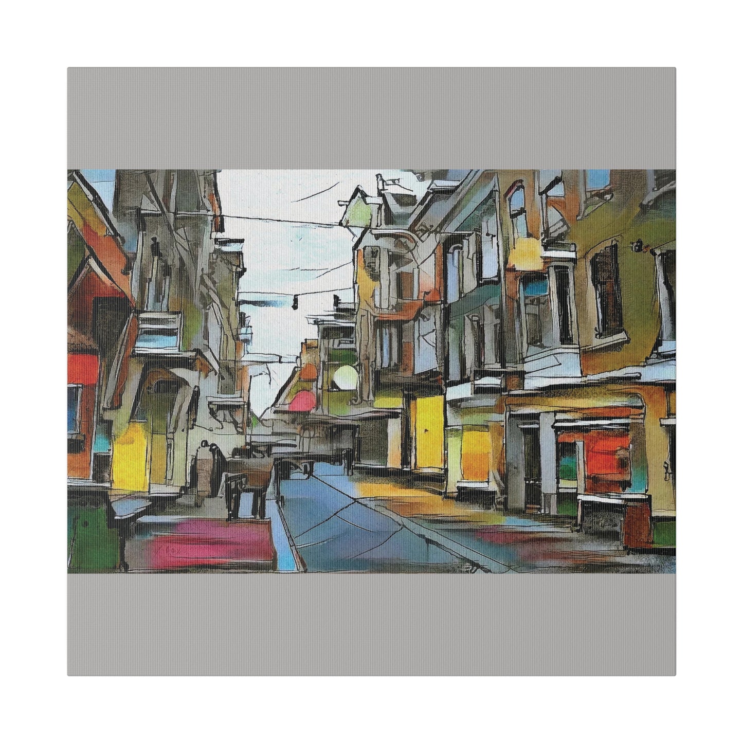 On The High Street Canvas Printify