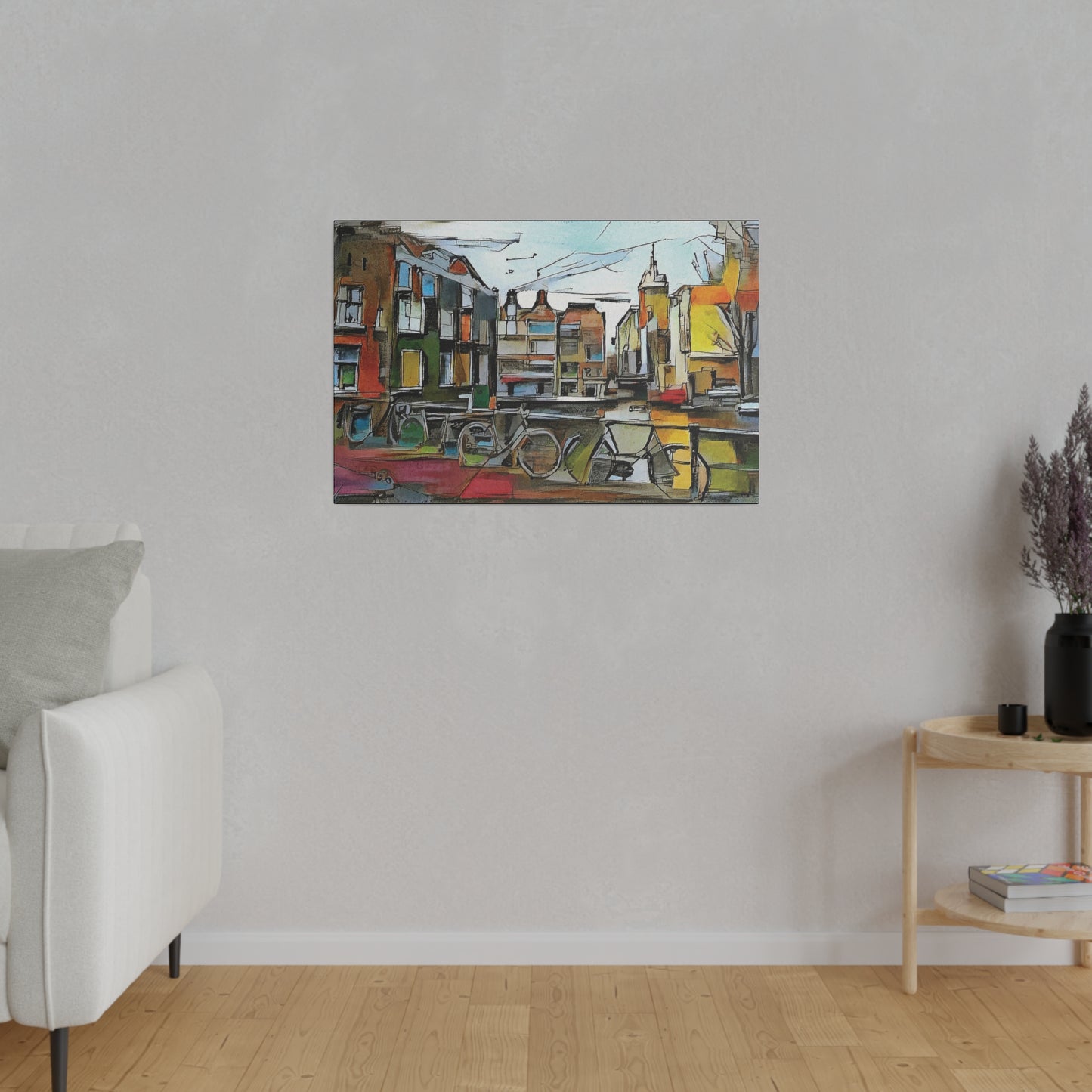 Walks in Amsterdam Canvas  Printify