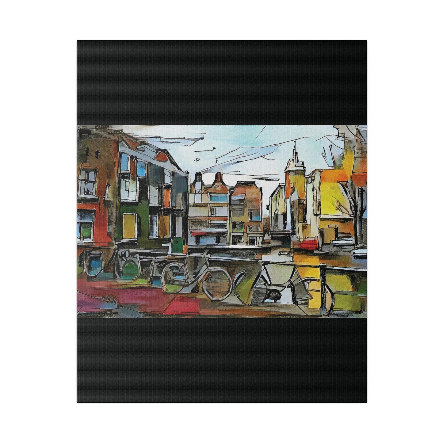 Walks in Amsterdam Canvas  Printify