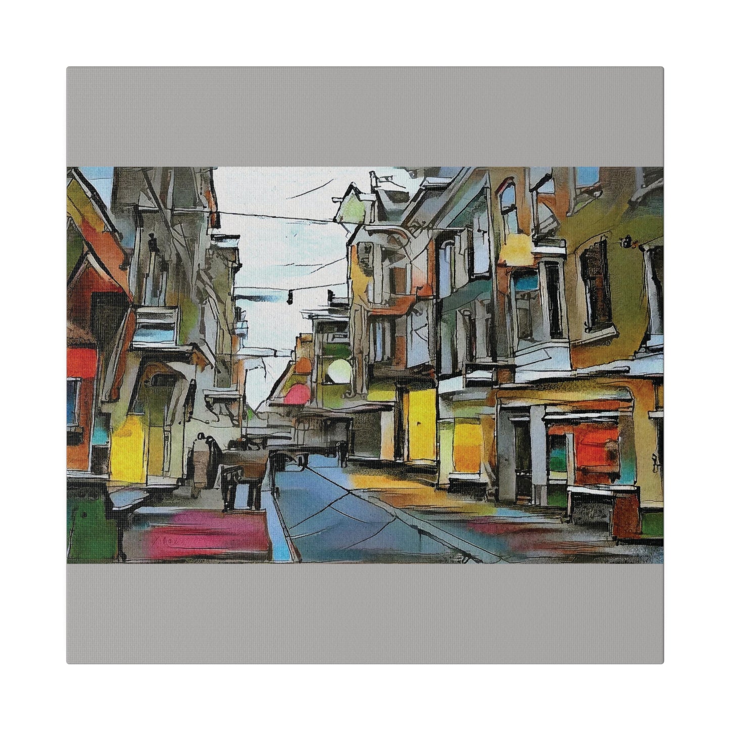 On The High Street Canvas Printify