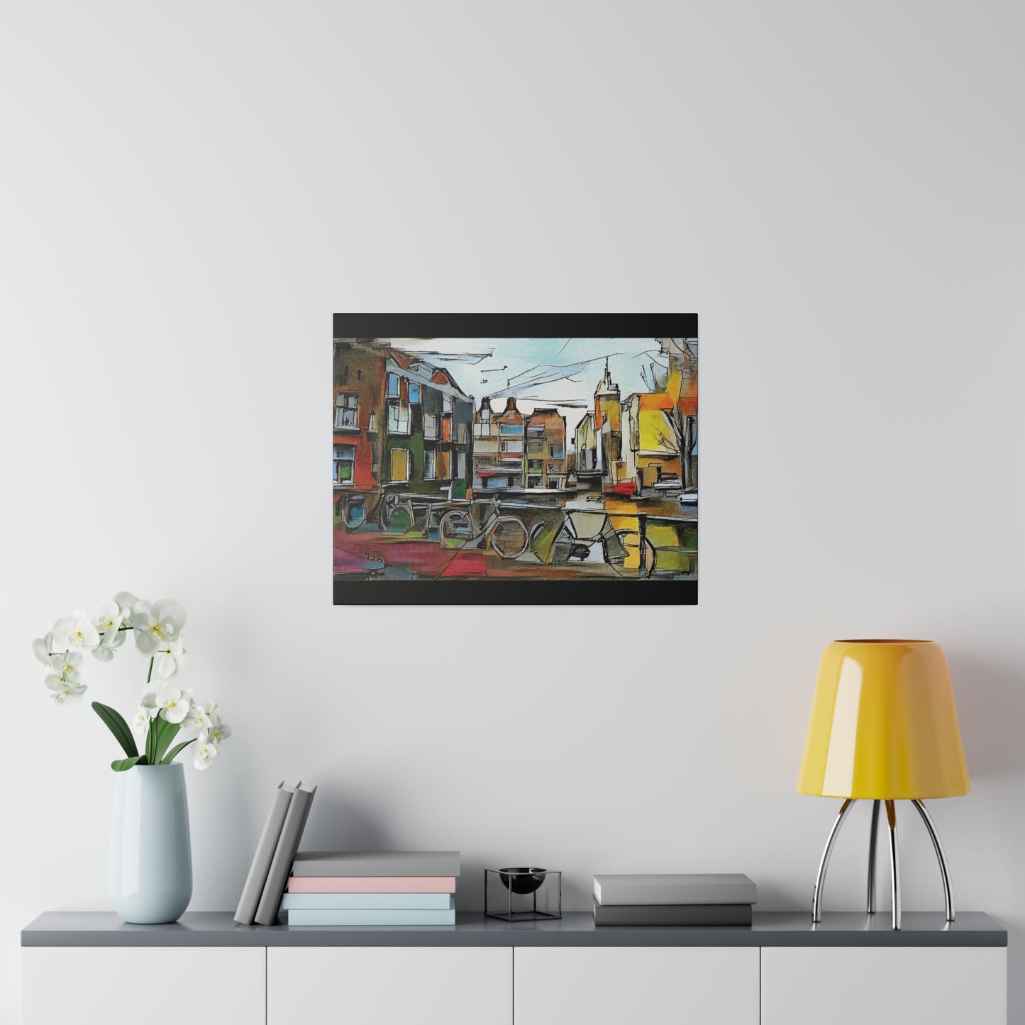 Walks in Amsterdam Canvas  Printify