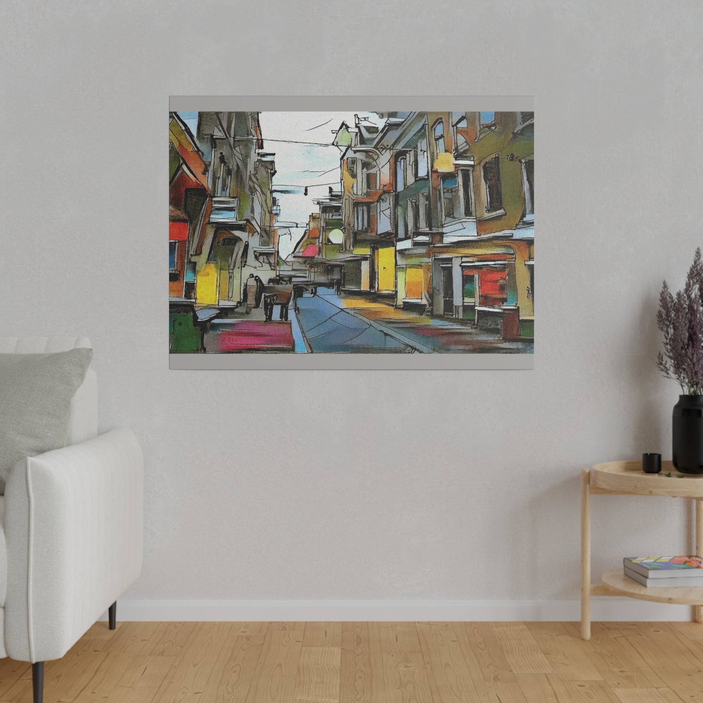 On The High Street Canvas Printify