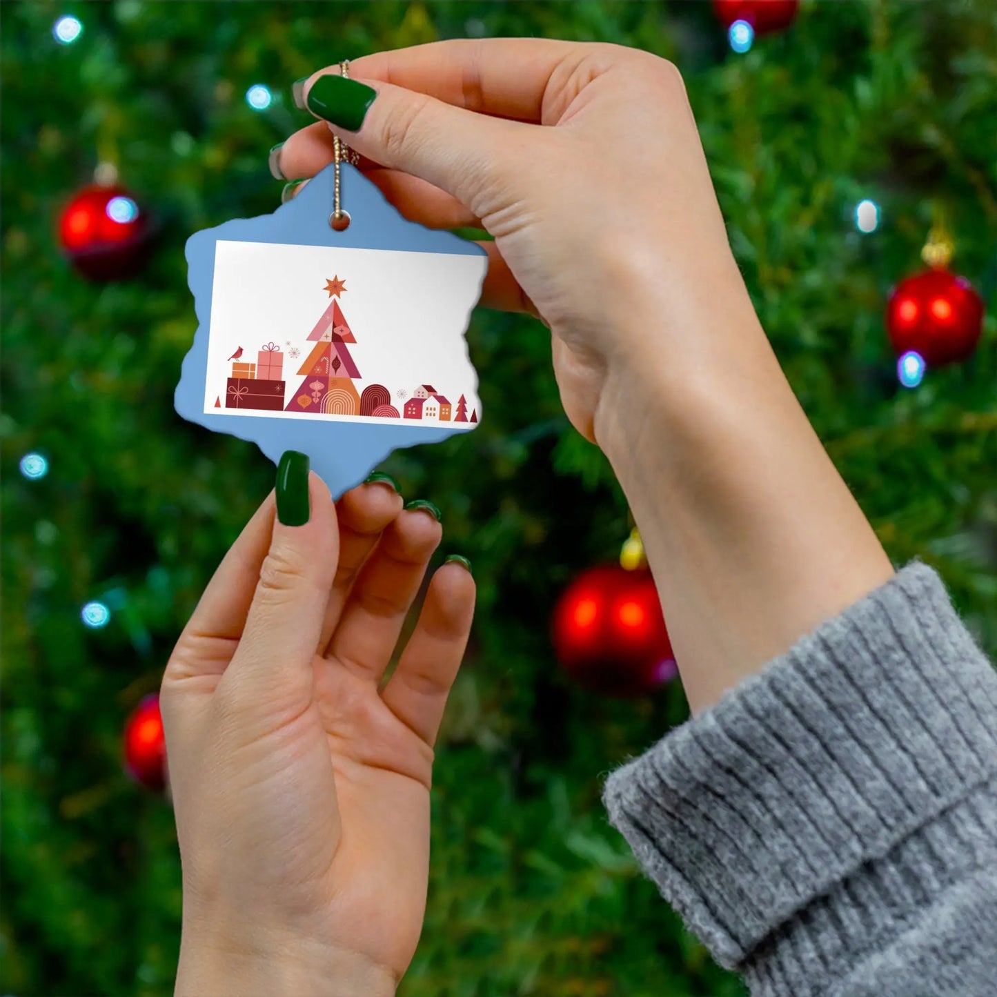 Christmas decorations Ornament, snowflake Printify