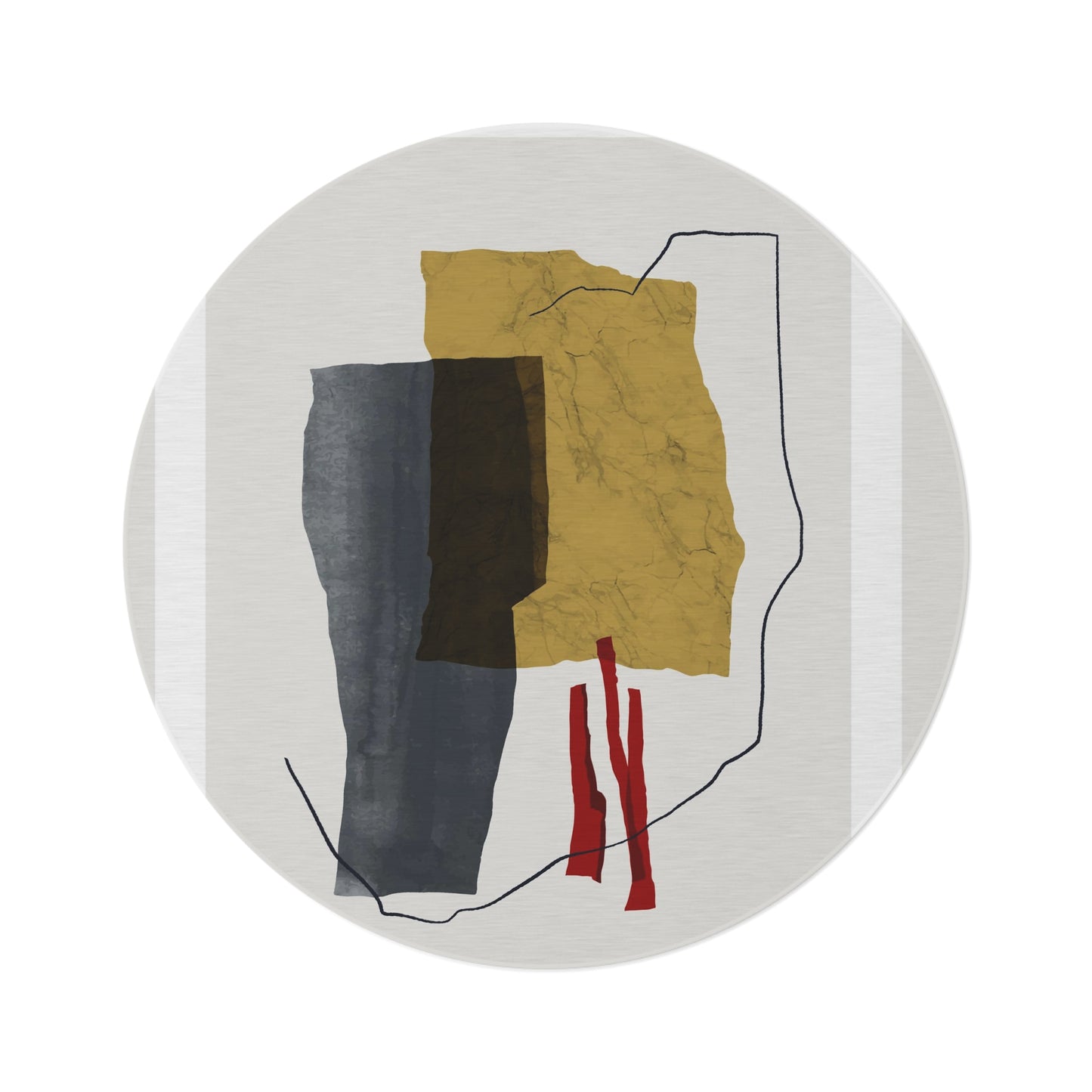 Abstract Round Rug Printify