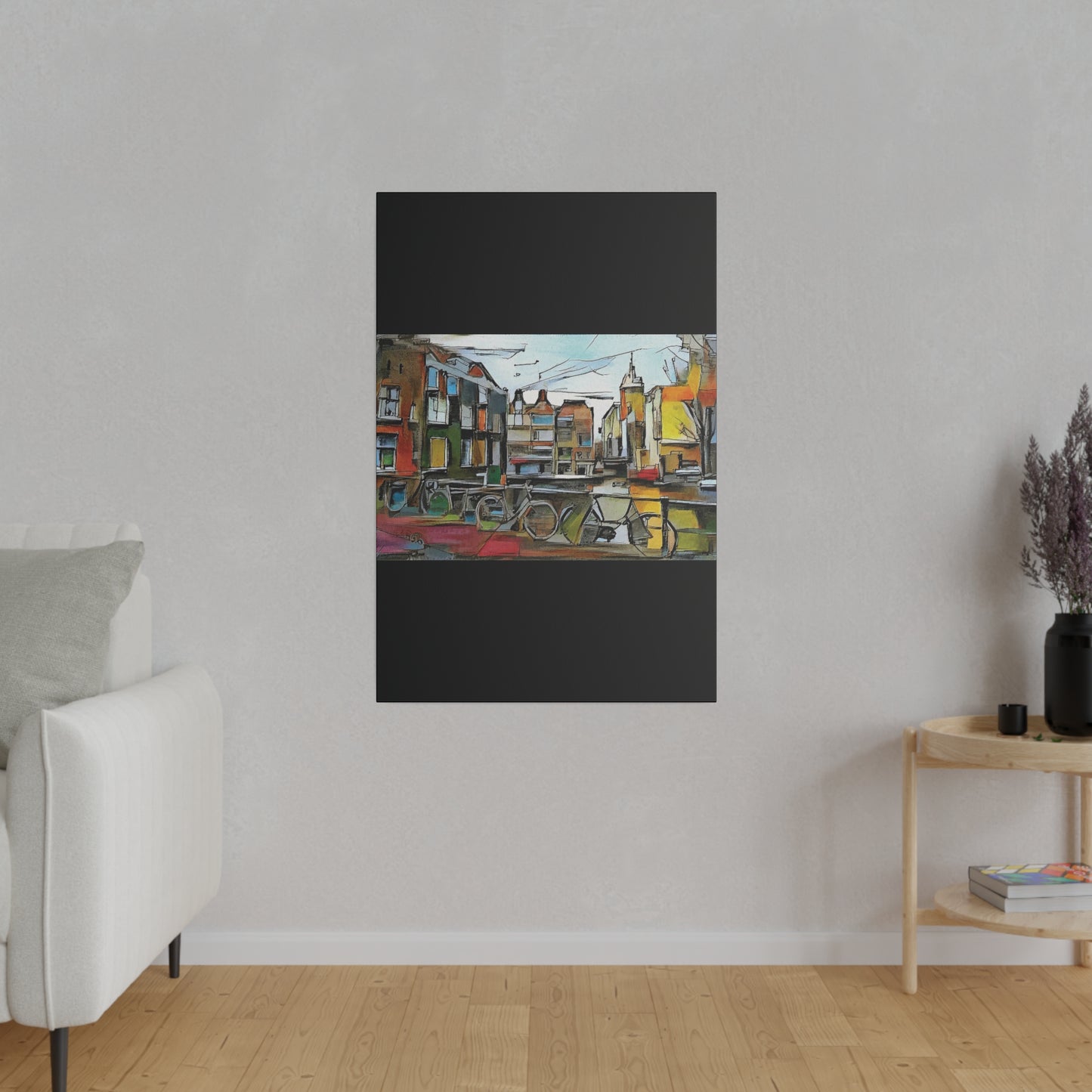 Walks in Amsterdam Canvas  Printify
