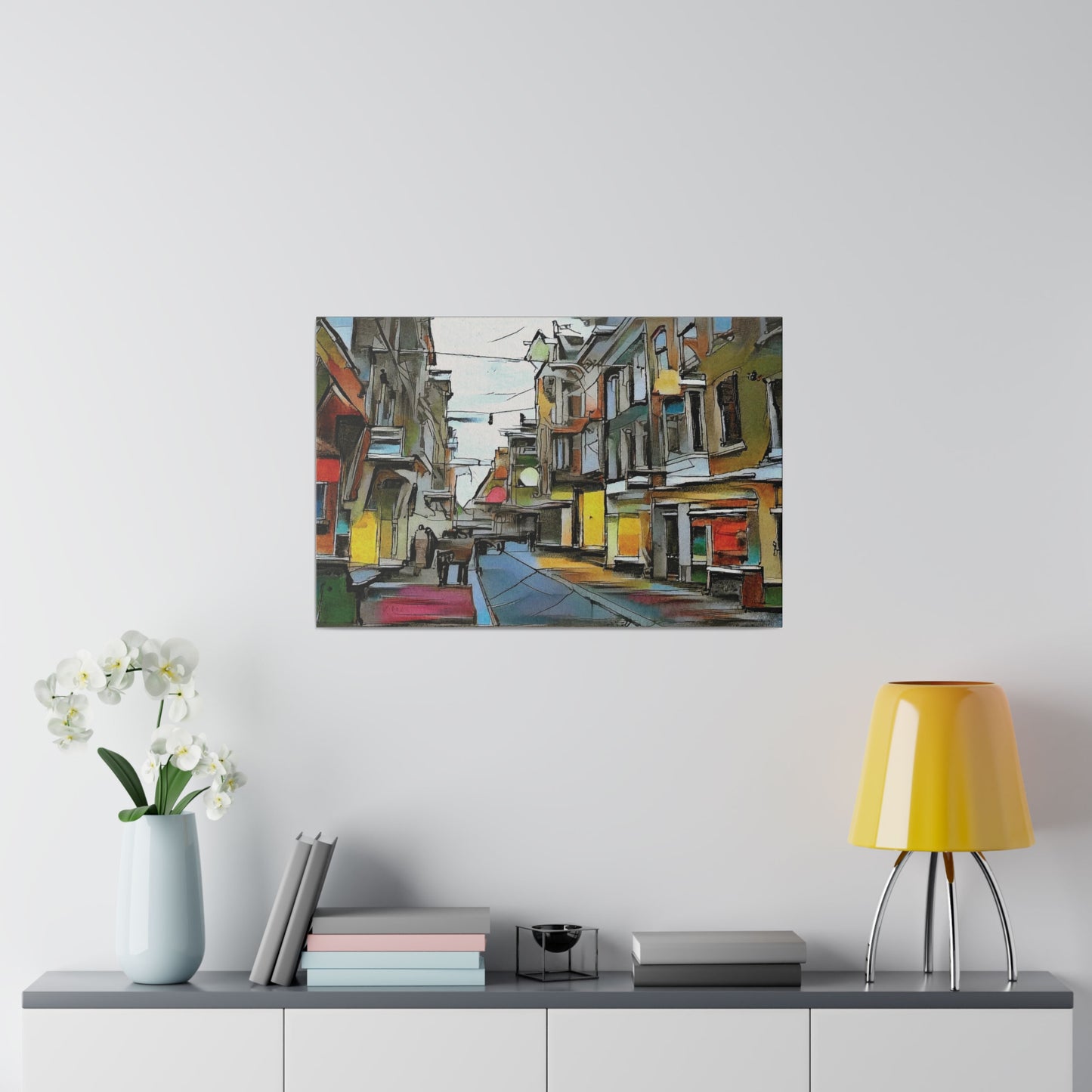 On The High Street Canvas Printify