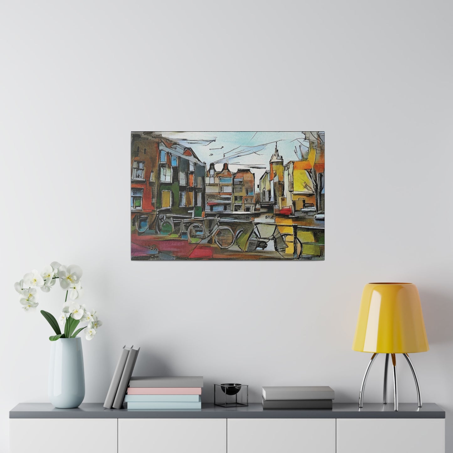 Walks in Amsterdam Canvas  Printify