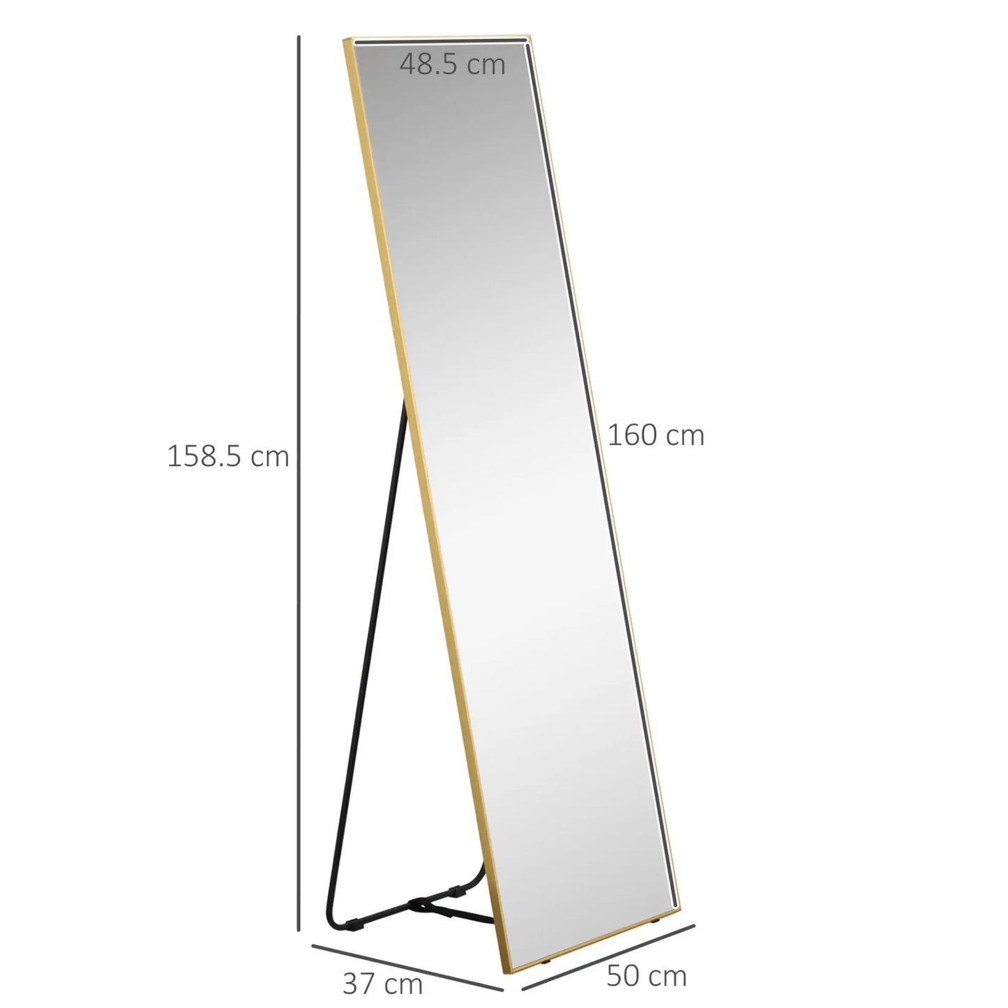 Golden Frame Full Length Mirror Londecor