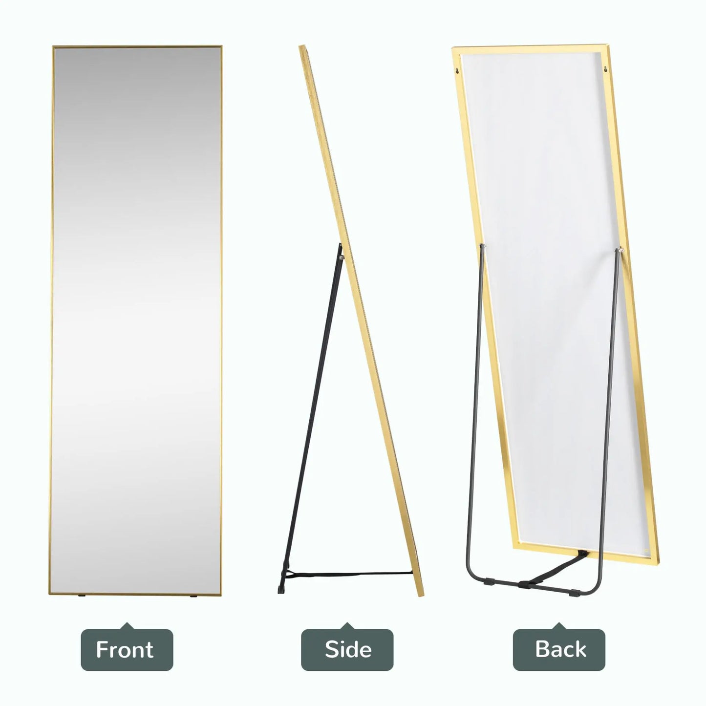 Golden Frame Full Length Mirror Londecor