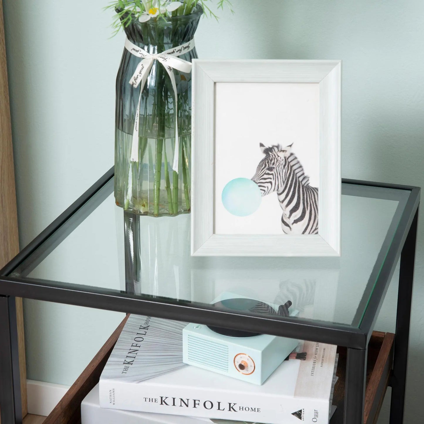 Side Table, 3-Tier End Table with Storage Shelves. Londecor
