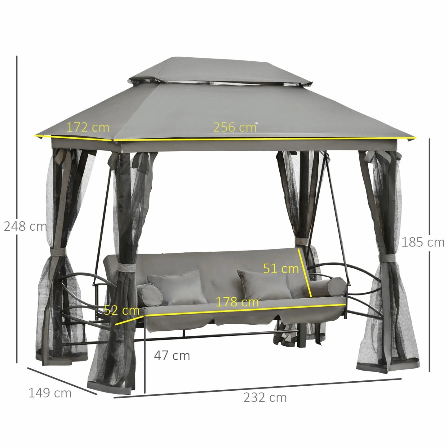 3 Seater Swing Chair - Londecor
