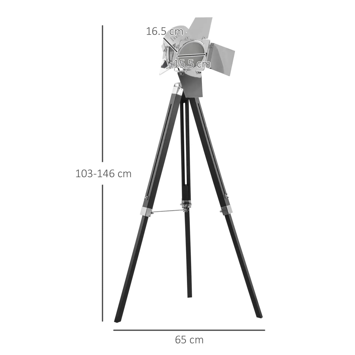 Industrial Tripod Floor Lamp. Londecor