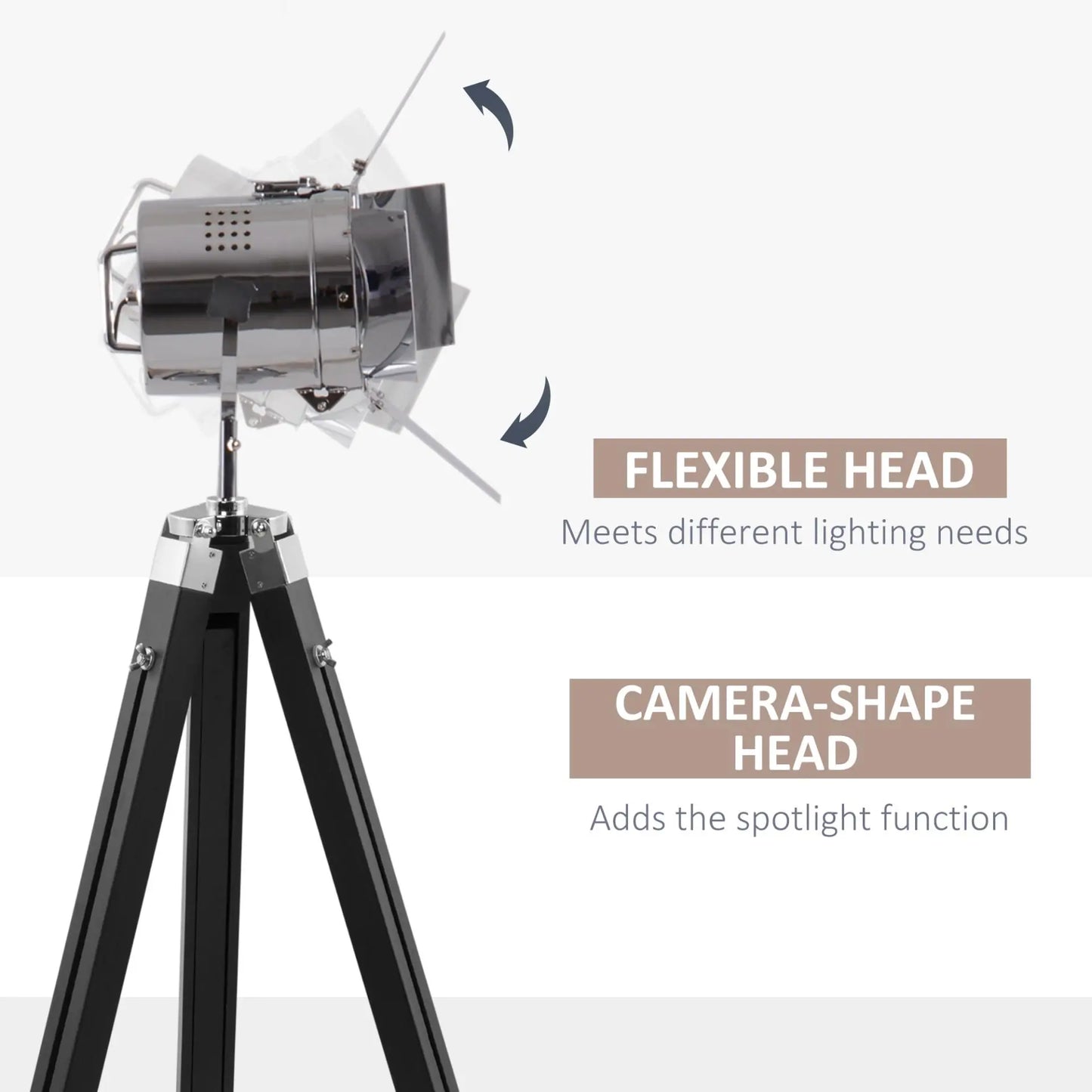 Industrial Tripod Floor Lamp. Londecor