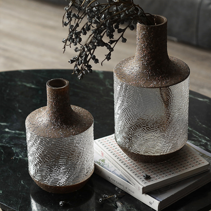 Glass vase vintage decoration dried flower decoration Londecor