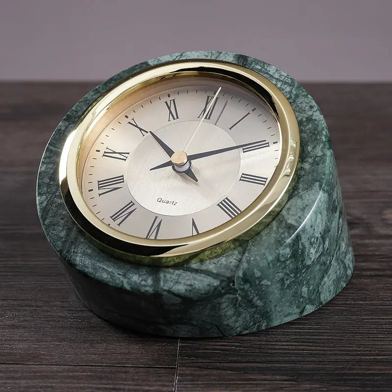 Marble Desktop Clock Londecor