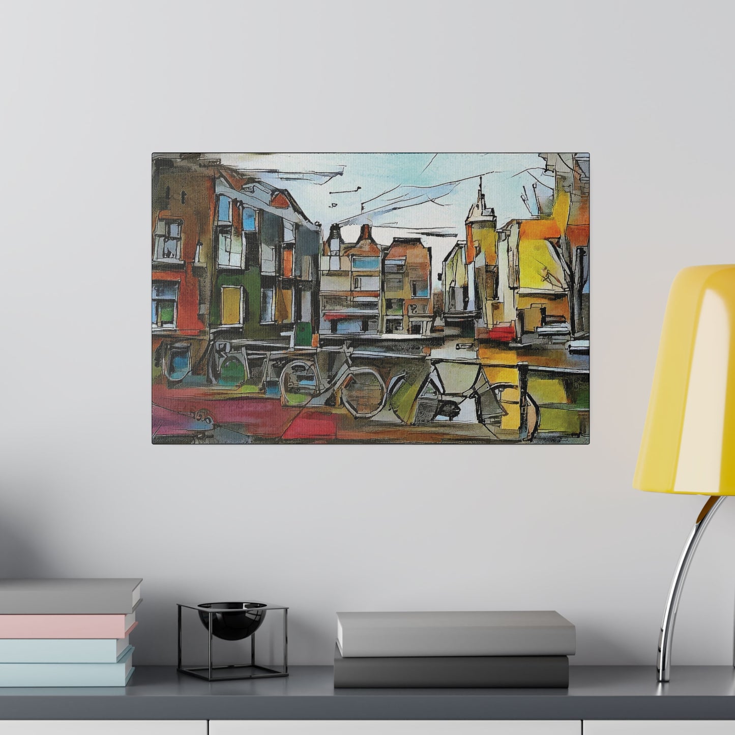Walks in Amsterdam Canvas  Printify