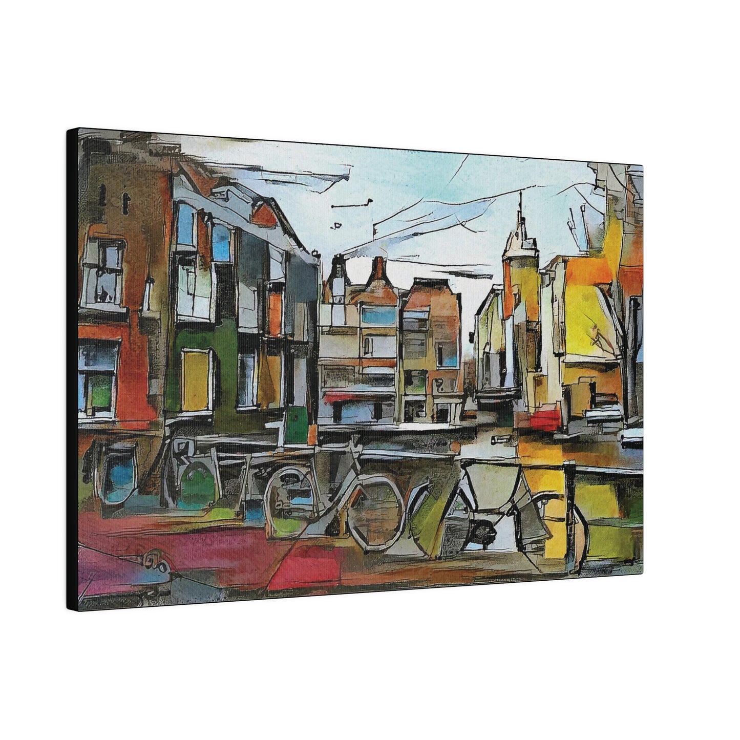 Walks in Amsterdam Canvas  Printify