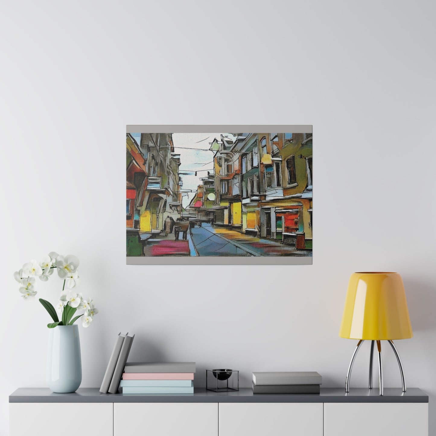 On The High Street Canvas Printify