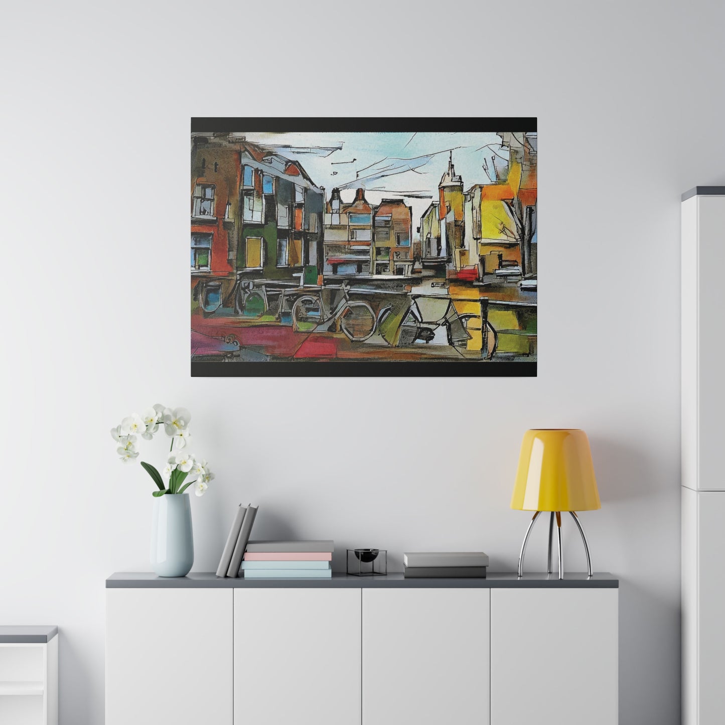 Walks in Amsterdam Canvas  Printify