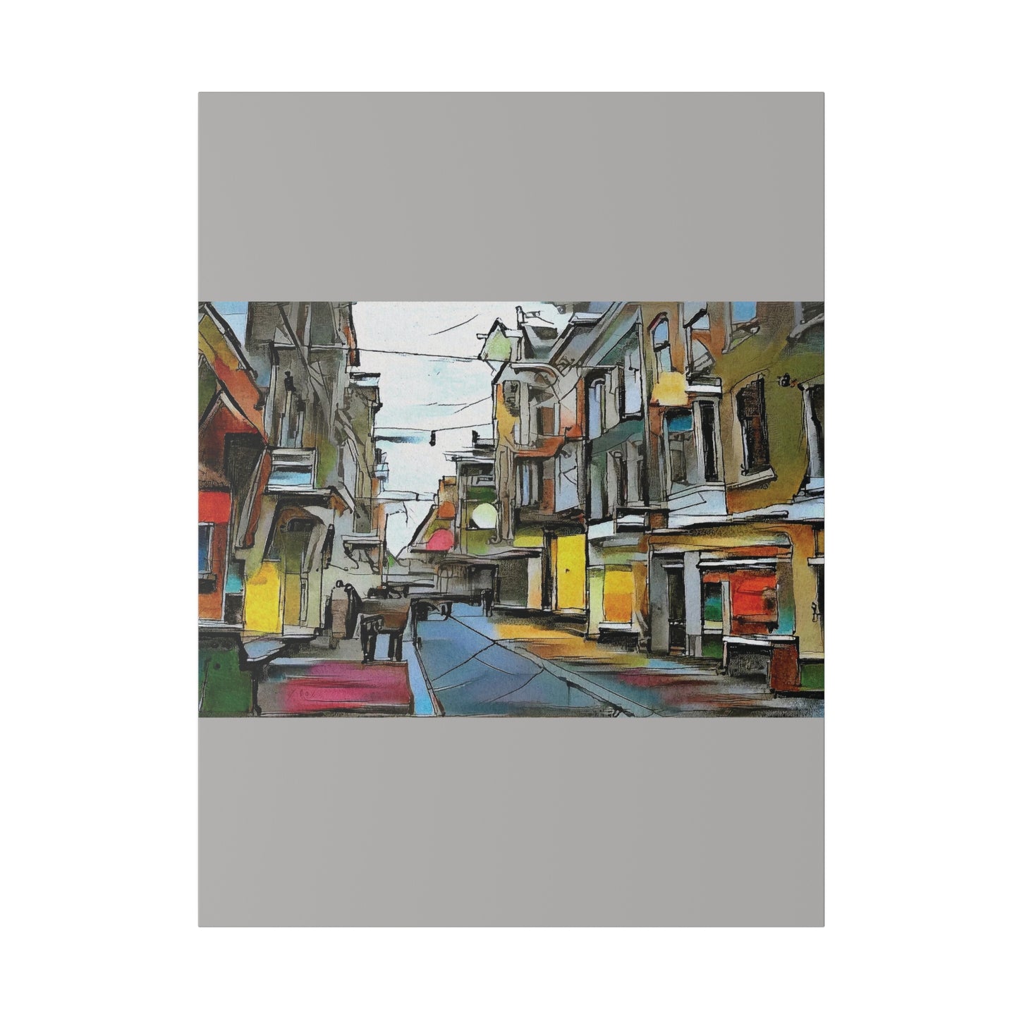 On The High Street Canvas Printify