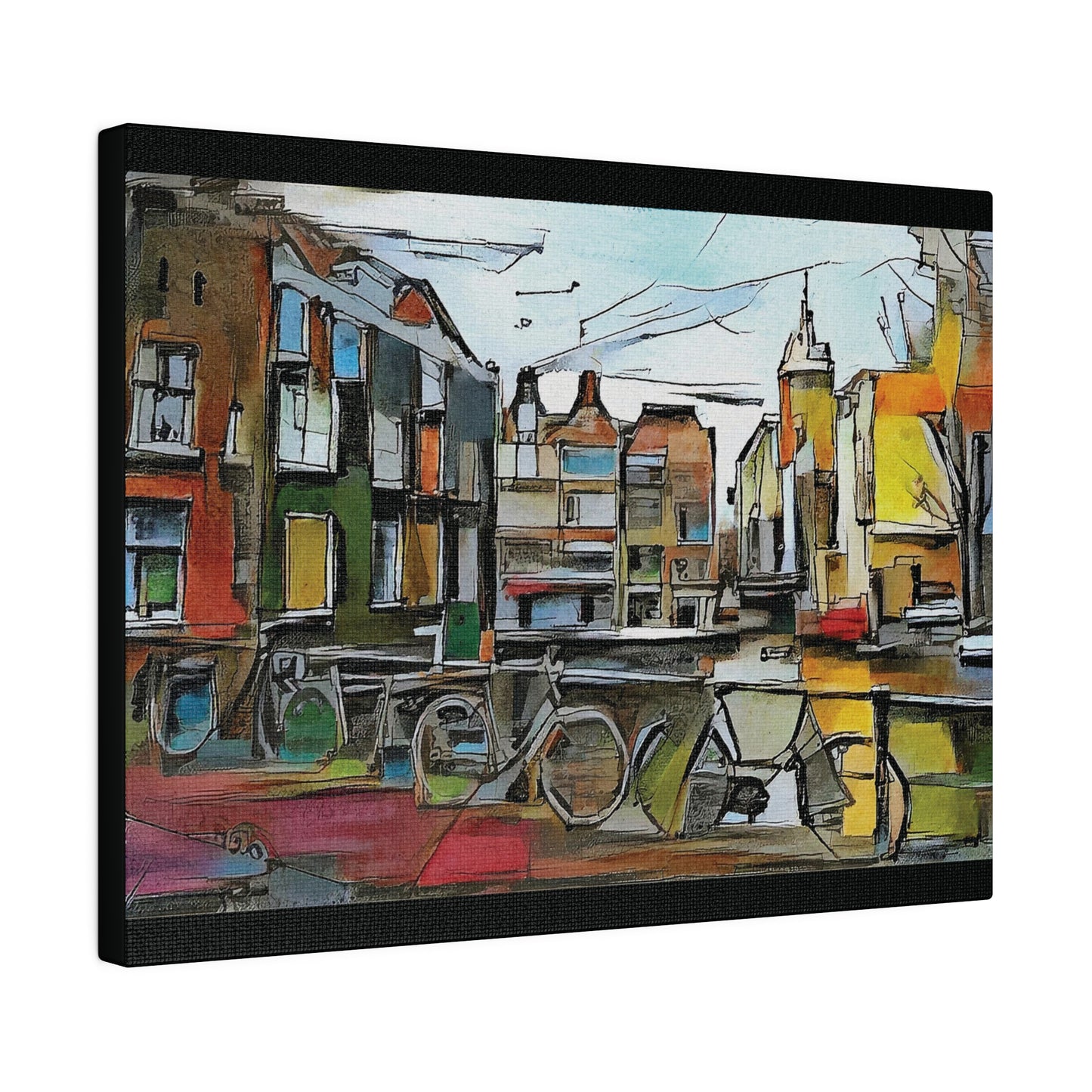 Walks in Amsterdam Canvas  Printify