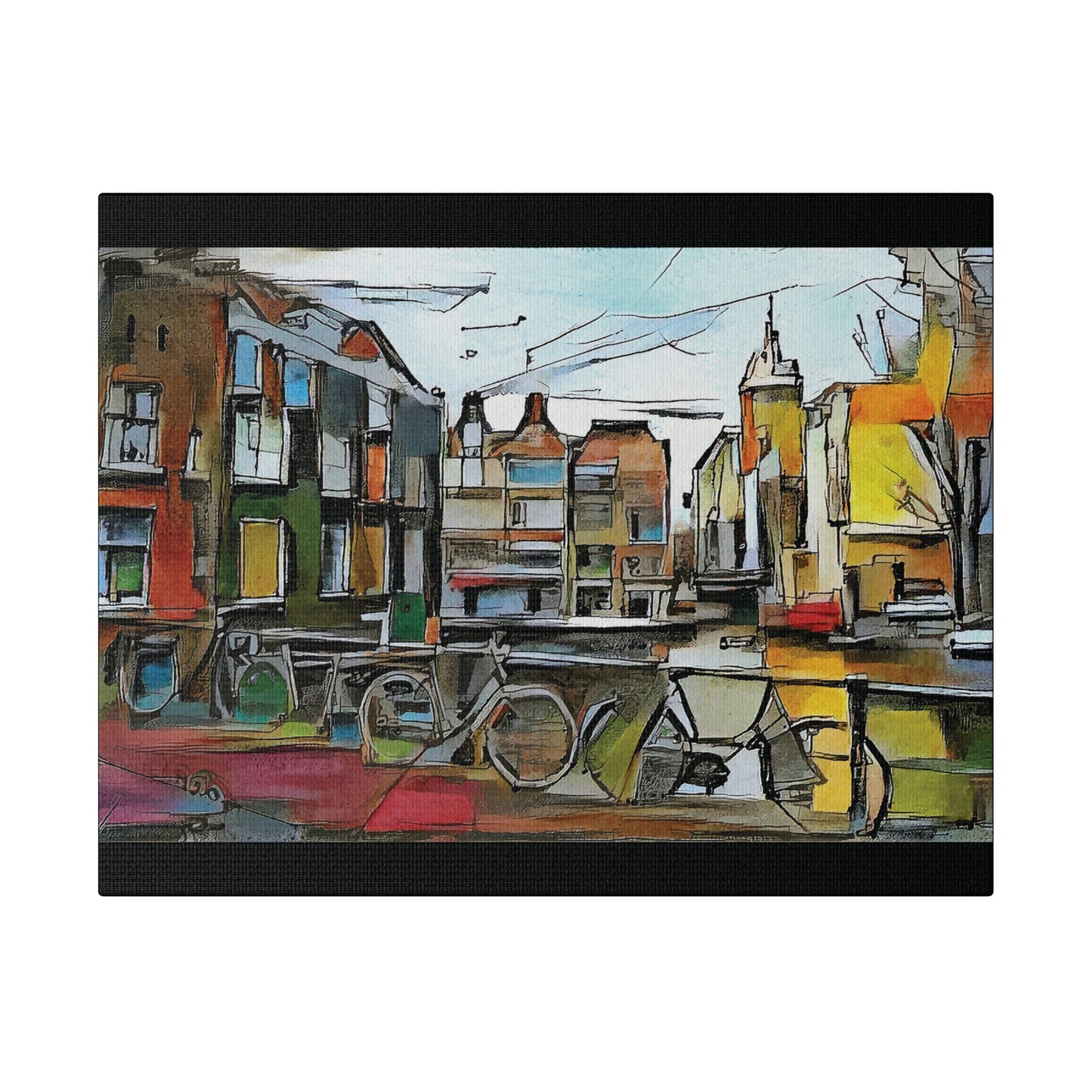 Walks in Amsterdam Canvas  Printify