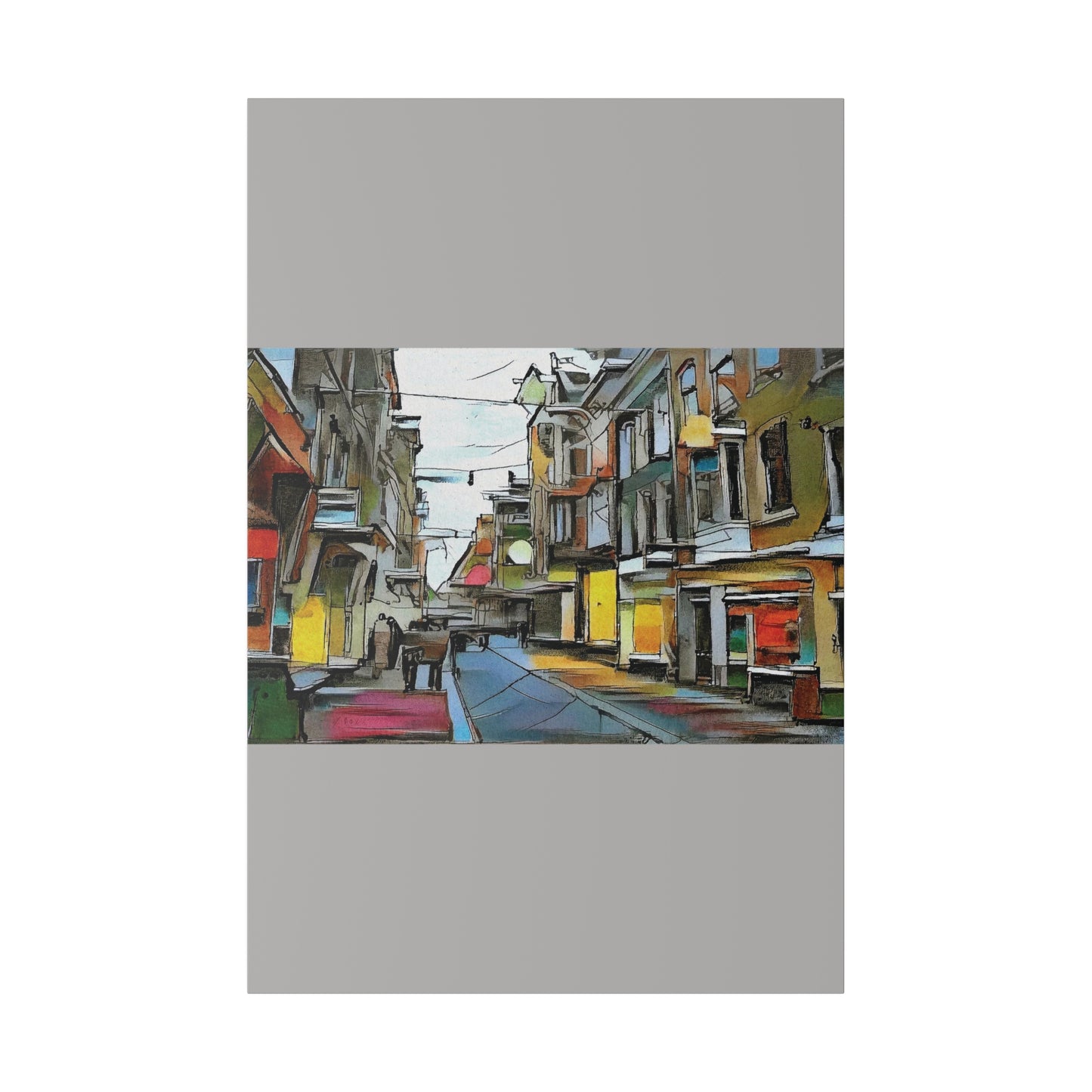 On The High Street Canvas Printify