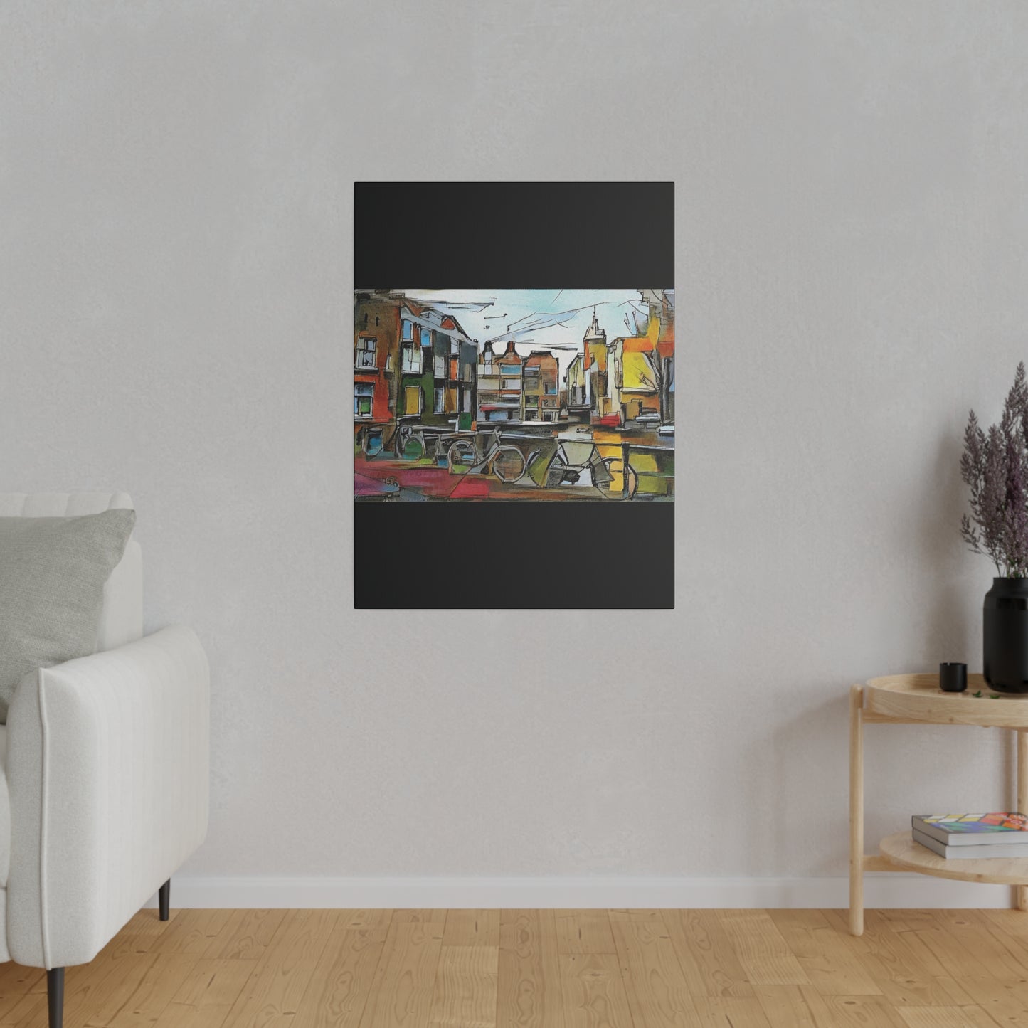 Walks in Amsterdam Canvas  Printify