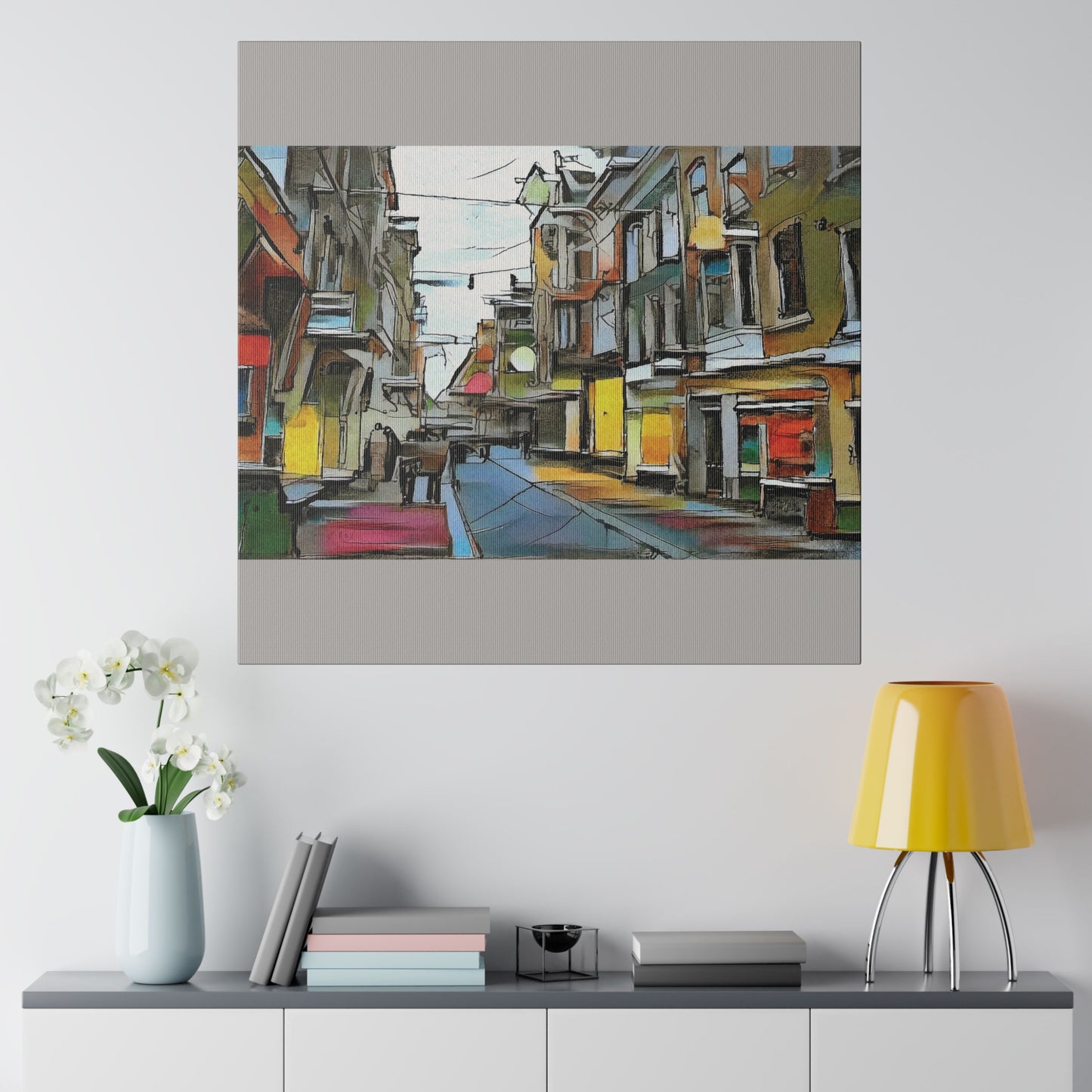 On The High Street Canvas Printify
