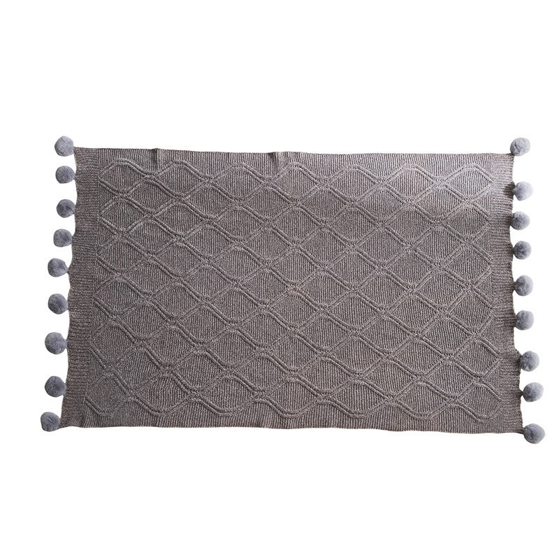 Chenille knitted blanket/Throw