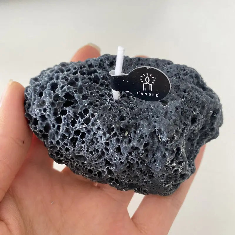 Meteorite Stone Candle Londecor