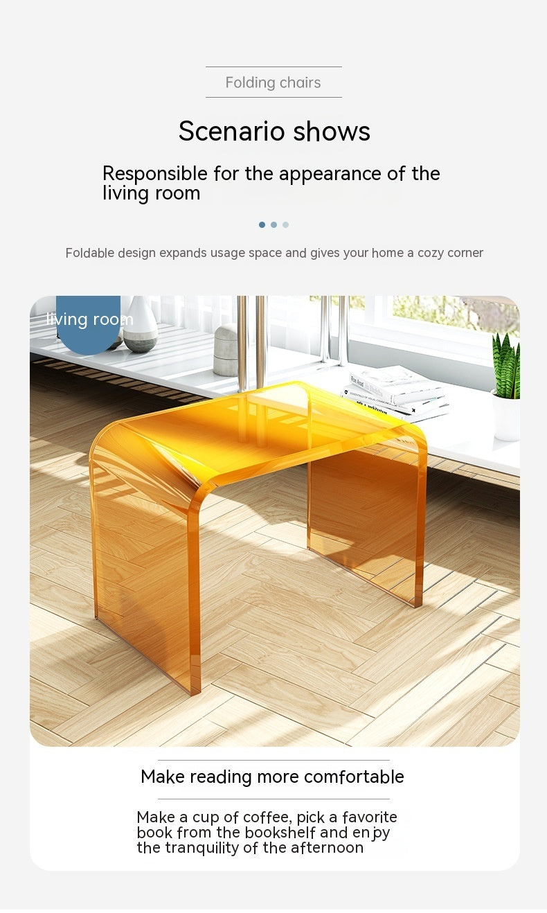 Modern Minimalist: Acrylic Coffee Table (Light Luxury, Side Table/Nightstand)