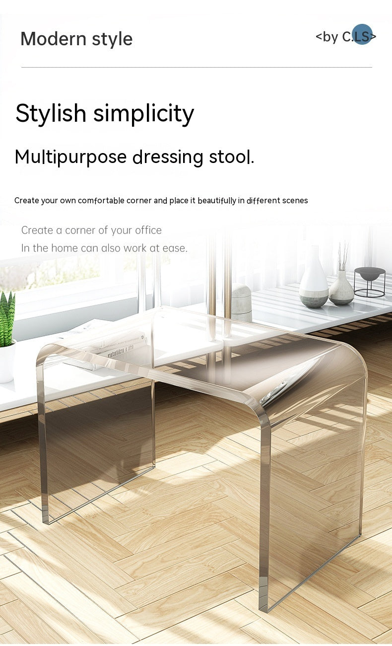 Modern Minimalist: Acrylic Coffee Table (Light Luxury, Side Table/Nightstand)