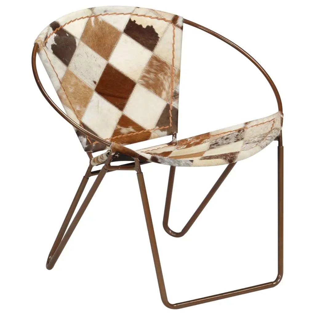 Chair Diamond Brown Real Leather Londecor