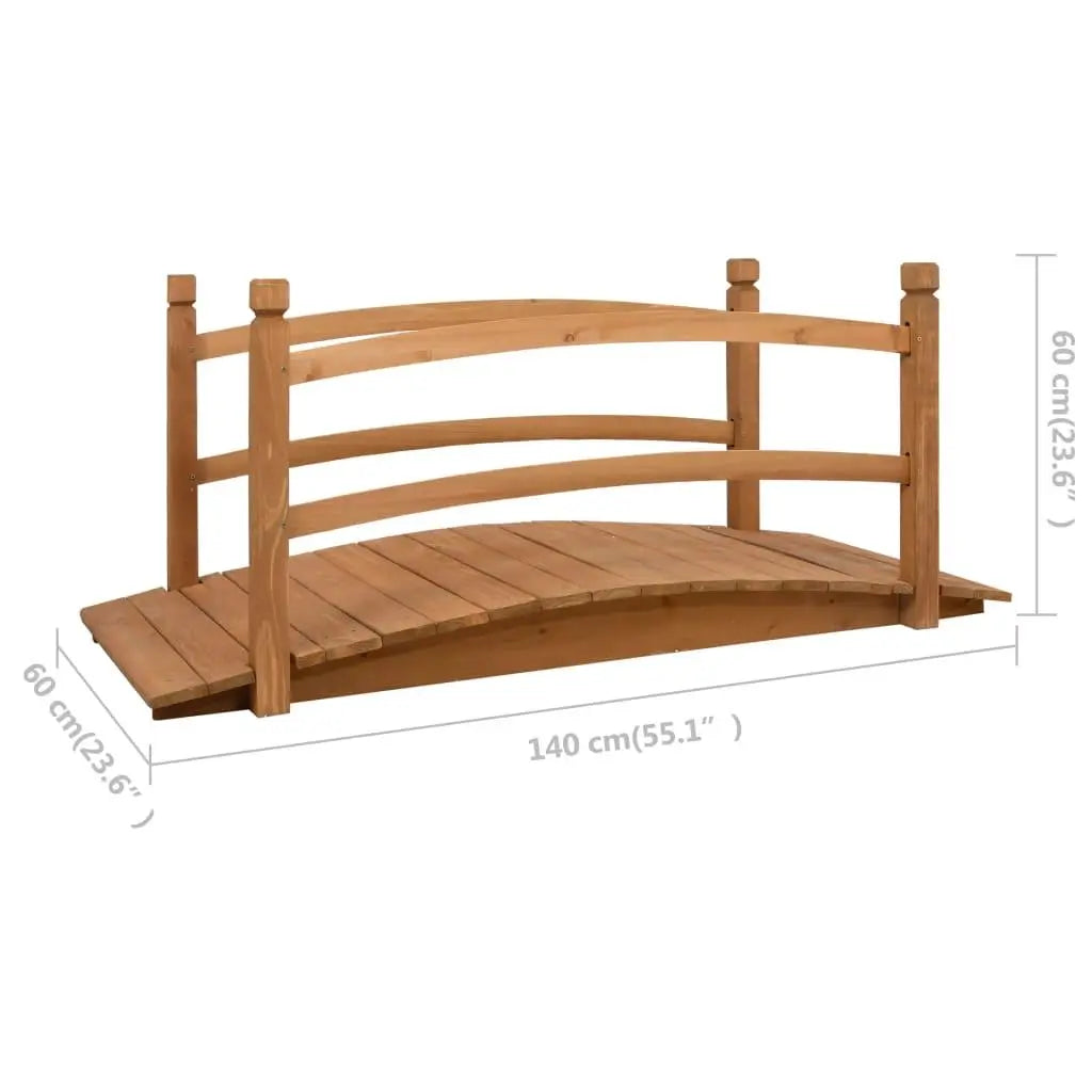 Garden Bridge 140x60x60 cm Solid Firwood Londecor